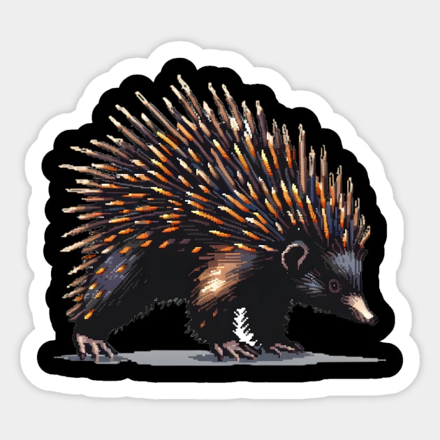 Pixel Porcupine Sticker by Animal Sphere